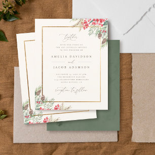 Budget Elegant Watercolor Wintergarten Hochzeit