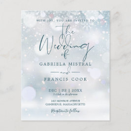Budget Elegant Winter Wonderland Foto Wedding