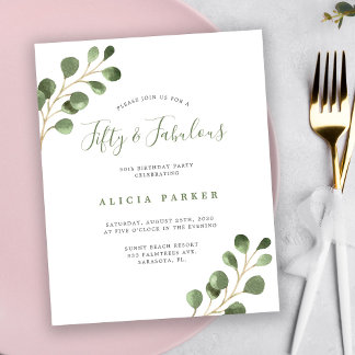 Budget elegante 50 Jahre Geburtstagsfeier