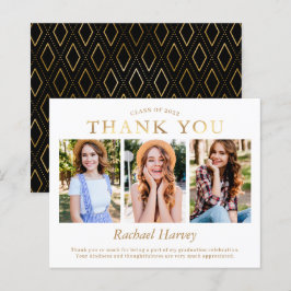 Budget Elegante Gold 3 Foto Abschluss Vielen Dank