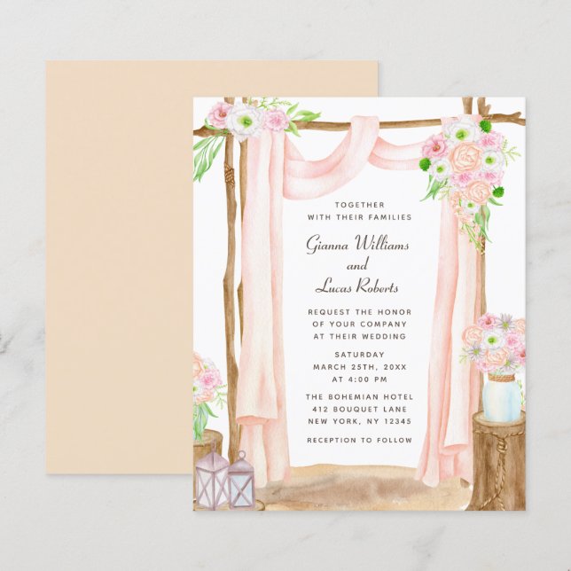 Budget Elegante Hochzeit im Freien (Vorne/Hinten)