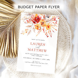 Budget Elegante Hochzeit im Herbst Flyer