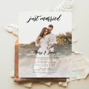 Budget Elegante Just Married Elopement Empfang