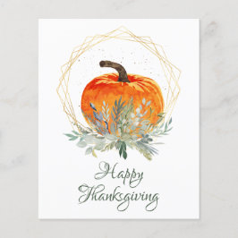 Budget Elegante Pumpkin Erntedank Card
