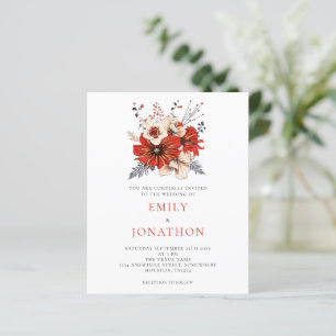 Budget Elegante Red Florals Hochzeitsempfehlung