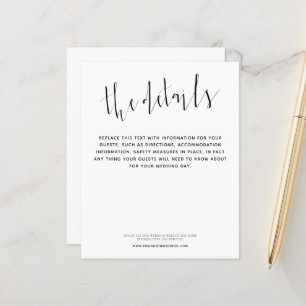 Budget Elegante Script-Hochzeitsdetails