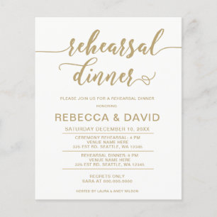 Budget Elegante Script Probe Dinner Einladung