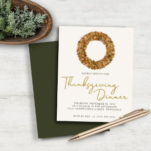 Budget Eleganter Fall Wreath Gold Foil Erntedank