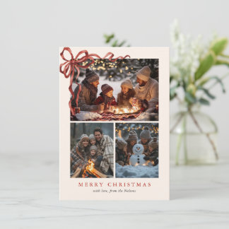 Budget Eleganter Roter Schleife Weihnachten Vier F