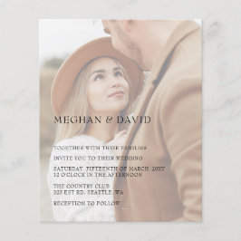 Budget Elegantes Foto-Overlay-Hochzeit