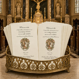 Budget Elegantes katholisches Hochzeitsstudium Briefpapier