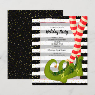 Budget Elf Legs Weihnachtseinladungen