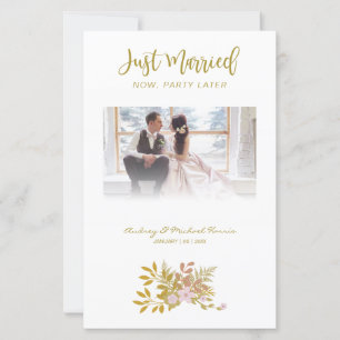 Budget Elopement Foto Hochzeit Elegante Flora 