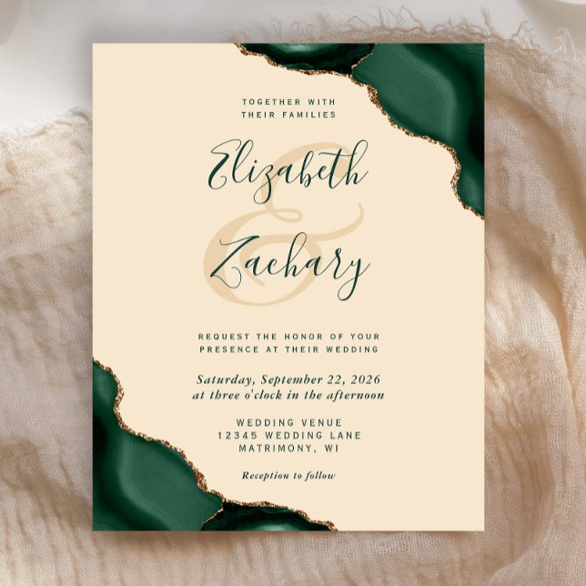 Budget Emerald Agate Corners Champagne Wedding (Von Creator hochgeladen)