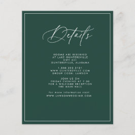 Budget Emerald Details Card Flyer