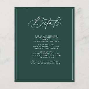 Budget Emerald Details Card Flyer
