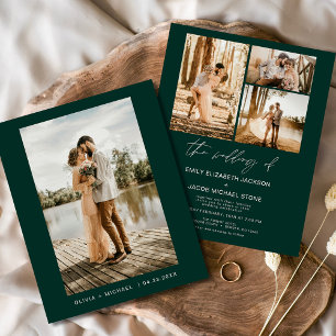 Budget Emerald Green Minimalistisch Foto Wedding