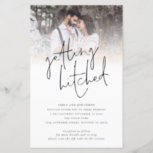 Budget Erreichte Foto QR Hochzeit Einladung