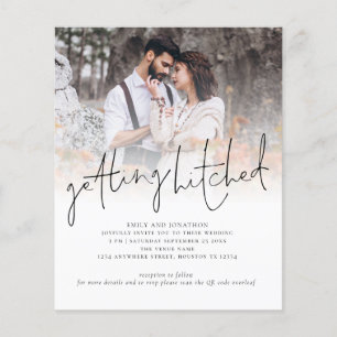 Budget Erreichte Foto QR Hochzeit Einladung