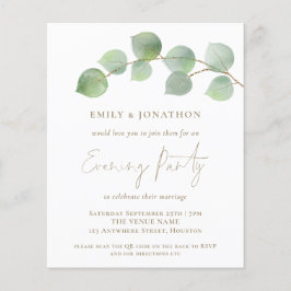 BUDGET Eucalyptus 3 Foto QR Abend Party Einladung