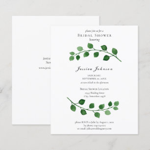 Budget Eucalyptus Bridal Dusche Einladung