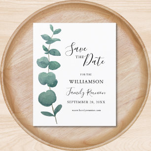 Budget Eucalyptus Family Wiedersehen Save the Date