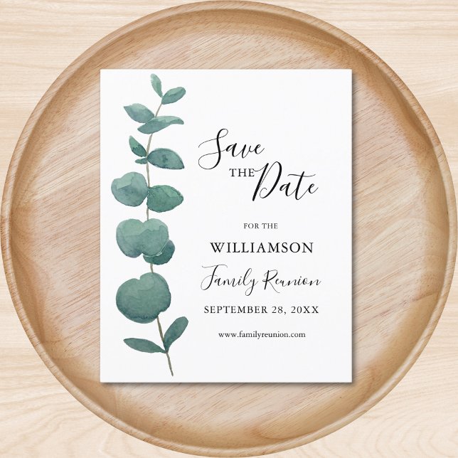 Budget Eucalyptus Family Wiedersehen Save the Date (Von Creator hochgeladen)