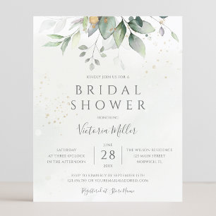 Budget Eucalyptus Greenery Leaves Bridal Shower