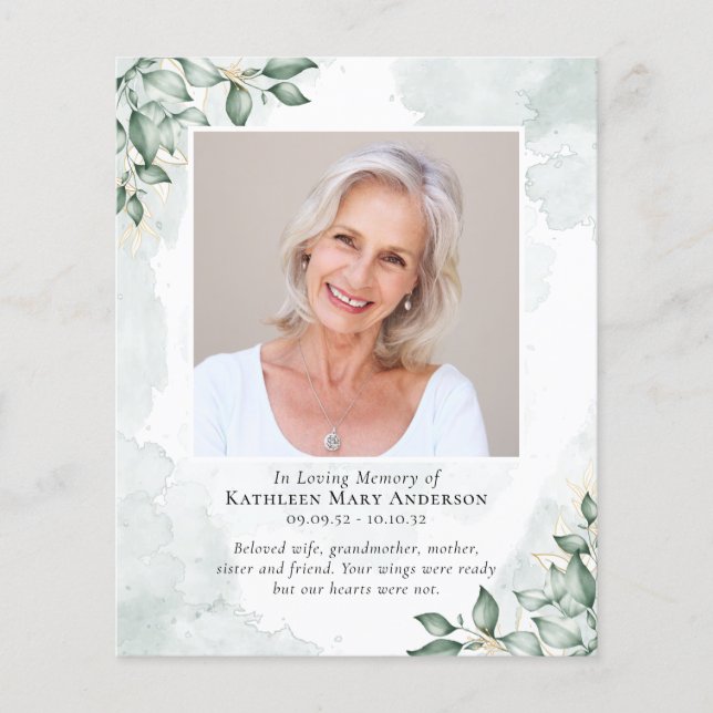 Budget Eucalyptus Photo Carte de remerciements de  (Devant)