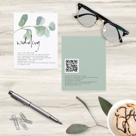 BUDGET Eucalyptus QR Code Skript Hochzeit einladen