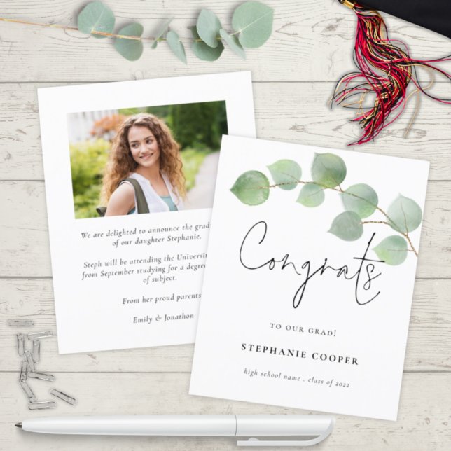 Budget Eukalyptus Foto 2023 Glückwunsch Abschluss (Von Creator hochgeladen)