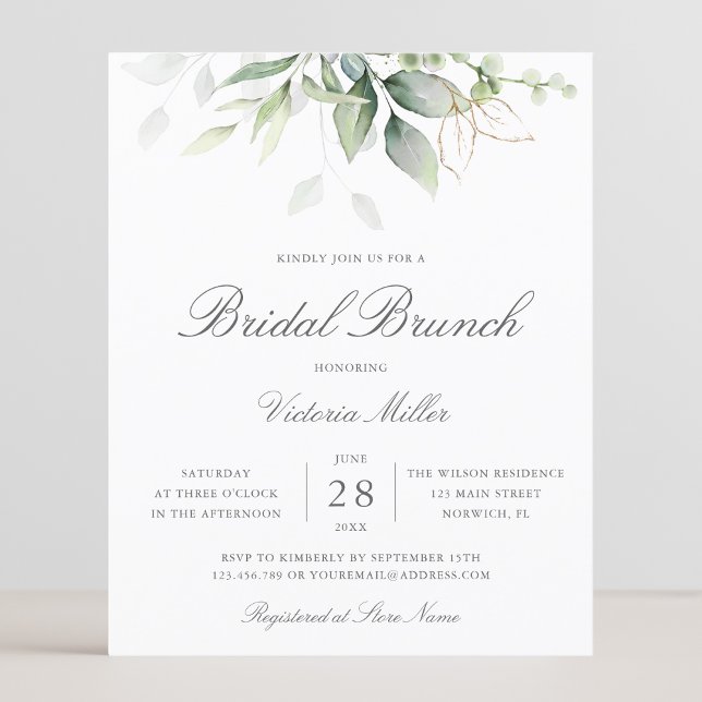 Budget Eukalyptus Greenery Bridal Brunch (Von Creator hochgeladen)