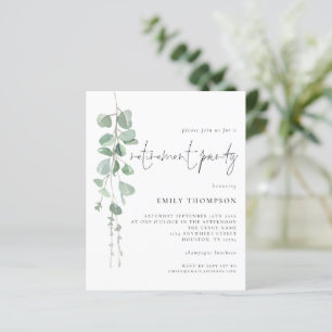 Budget Eukalyptus Script Rente Party Einladung