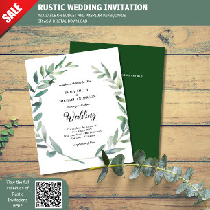 Budget Faire-part de mariage moderne Feuilles d'ol