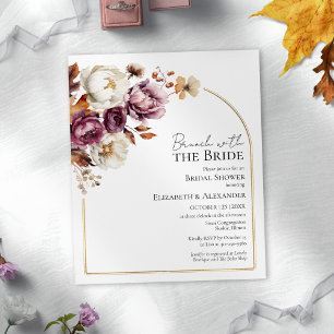 Budget Fall Brunch mit den Bride Einladungen