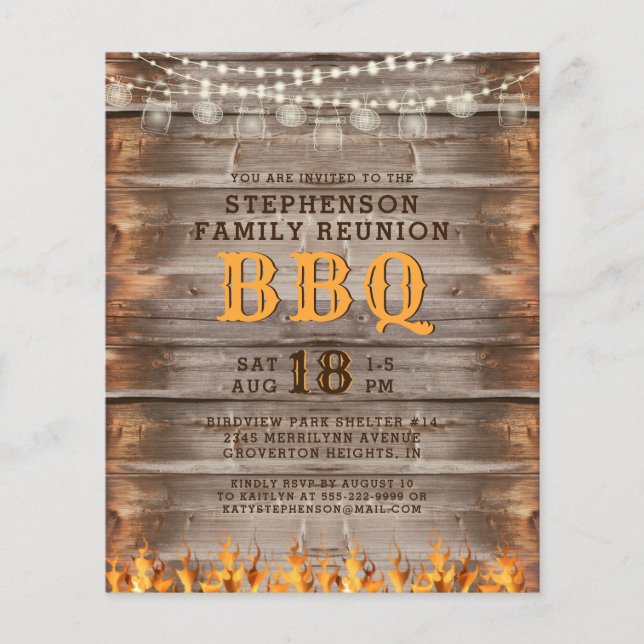 Budget Family Wiedersehen GRILLEN Rustic Wood Einl (Vorderseite)