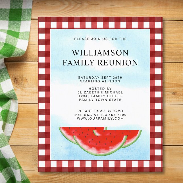 Budget Family Wiedersehen Kariert Watermelon Einla (Von Creator hochgeladen)