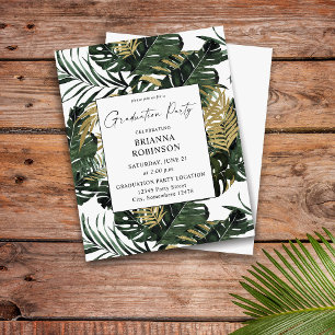 Budget Feuille de palmier et verdure dorée Fête de