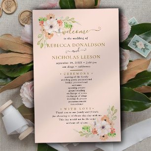 Budget Fleurs mignonnes Programme de mariage botan