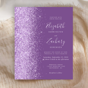 Budget Flieder Glitter Lila Hochzeit