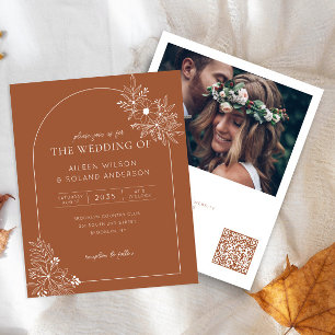 Budget Floral Arch Terracotta Foto Boho Wedding