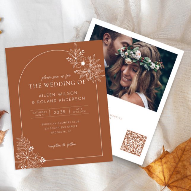 Budget Floral Arch Terracotta Foto Boho Wedding (Von Creator hochgeladen)