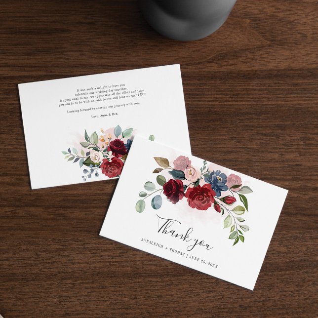 Budget Floral Botanische Grüne Hochzeit Vielen Dan Mitteilungskarte (Von Creator hochgeladen)