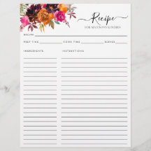 Budget Floral Burgundy Lila Kitchen Rezept