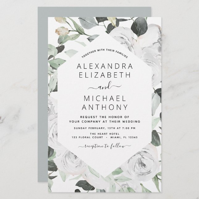 Budget Floral Eukalyptus Greenery Wedding (Vorne/Hinten)