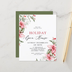 Budget Floral Ferienhaus Party Flyer