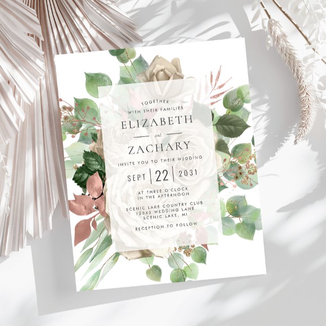 Budget Floral Ivory Rose Eukalyptus Wedding (Von Creator hochgeladen)