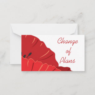 Budget.Floral.Red Poppy. Carte de note de modifica