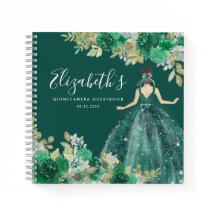 Budget Floral Robe Verte Quinceanera Livre d'or