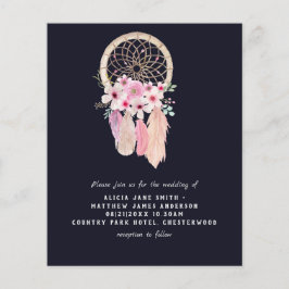 BUDGET Flyer Paper BOGO Navy Wedite Einladung